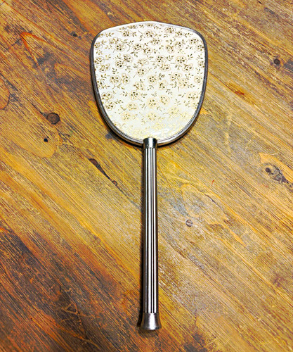 Vintage handheld vanity - vintage, mirror