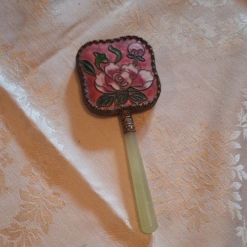 Vintage floral enamel hand - vintage,