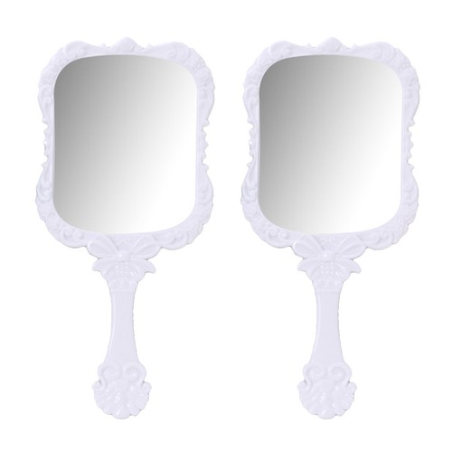 Pcs hand mirror with handle - ,
