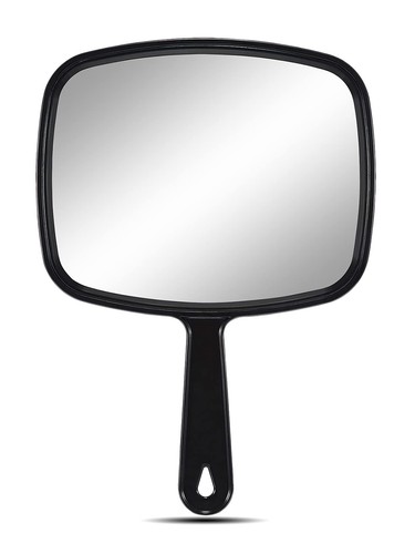 Omiro hand mirror all black - all,
