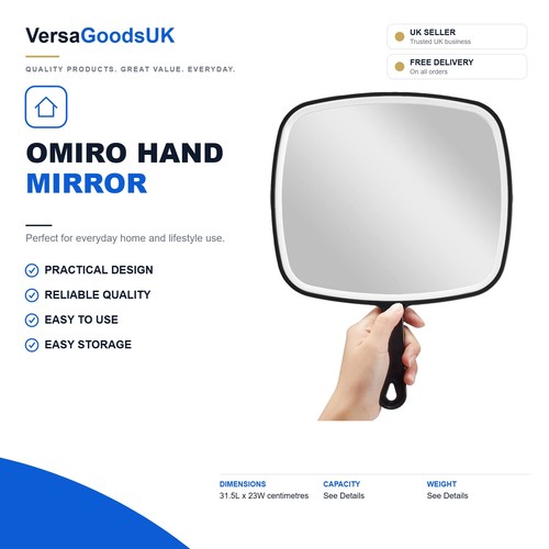 Hand mirror black handheld - hand,