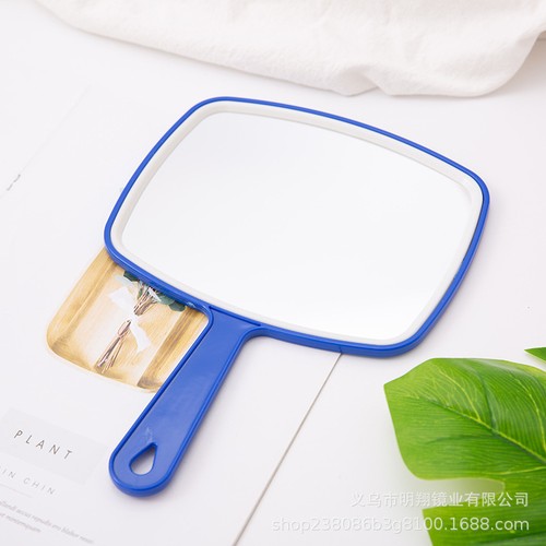 Large hand held mirror with - large,
