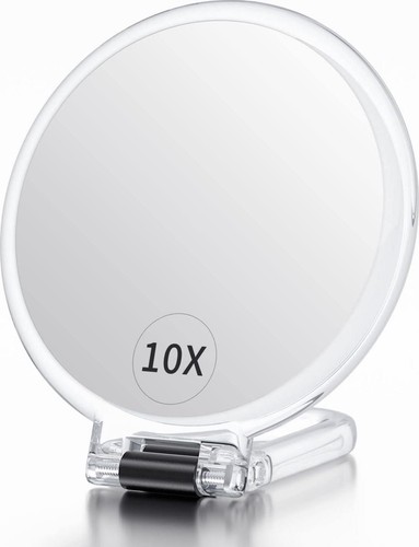 Hand mirror with handle - hand,