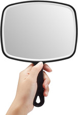 OMIRO Hand Mirror, Large Black