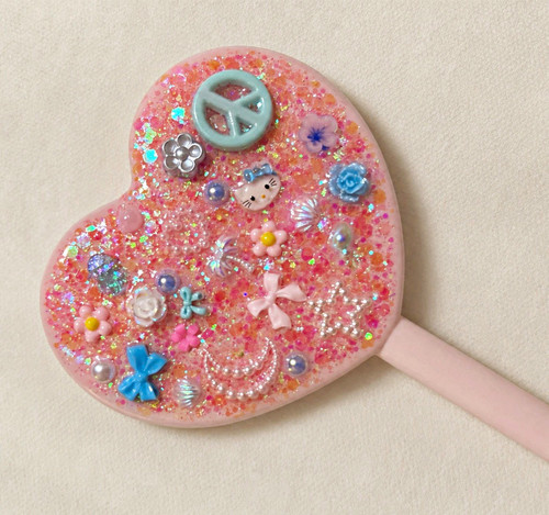 Pink heart shaped - shaped, handheld