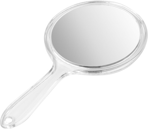 Hand mirror with - mirror,