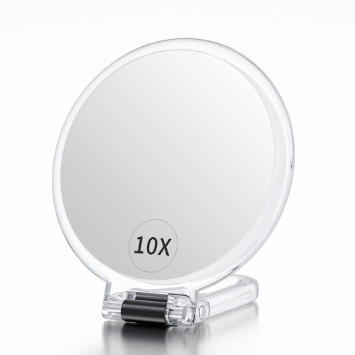 Hand mirror with handle - hand,
