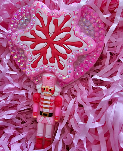 Pink handheld heart - handheld, make-up