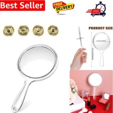 Small Hand Mirror with Handle
