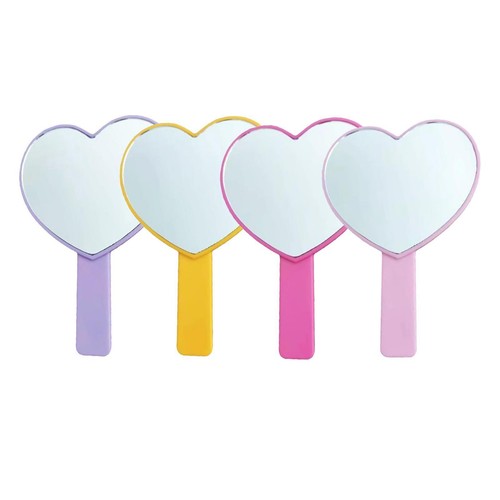 Hand mirror heart shaped - hand,