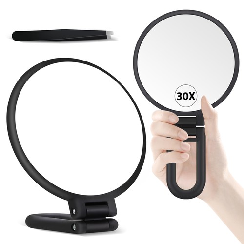 30x magnifying mirror - magnifying, hand