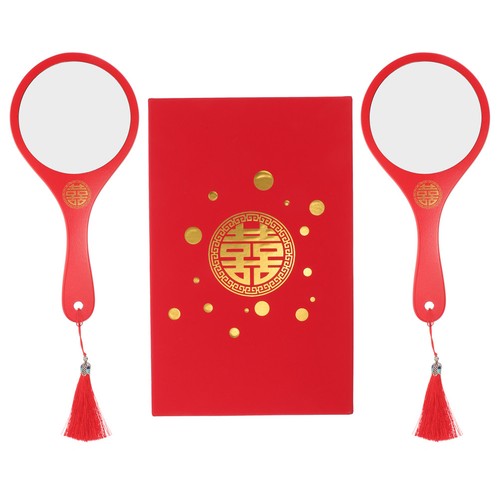 Beauty mirror tassel hand - mirror, held