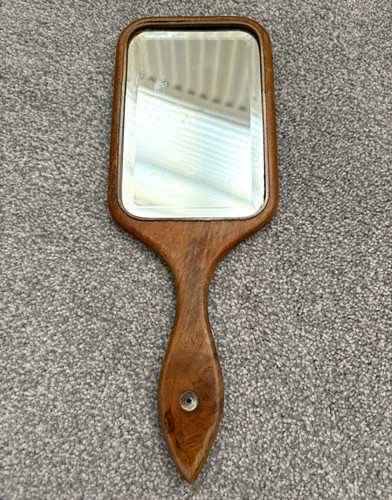 Antique wood glass handheld - antique, &