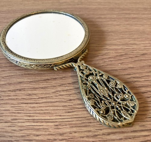 Vintage hand mirror with petit - hand,