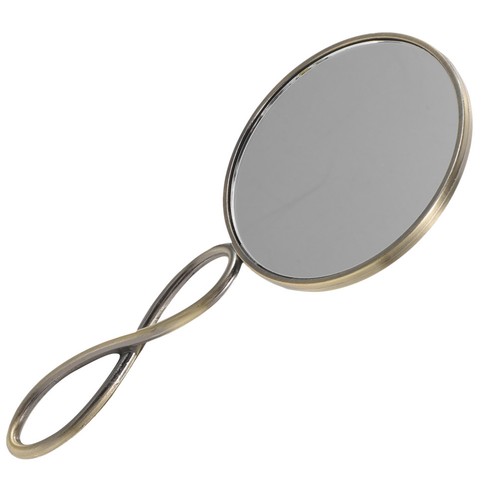 Small hand mirror with handle - small,